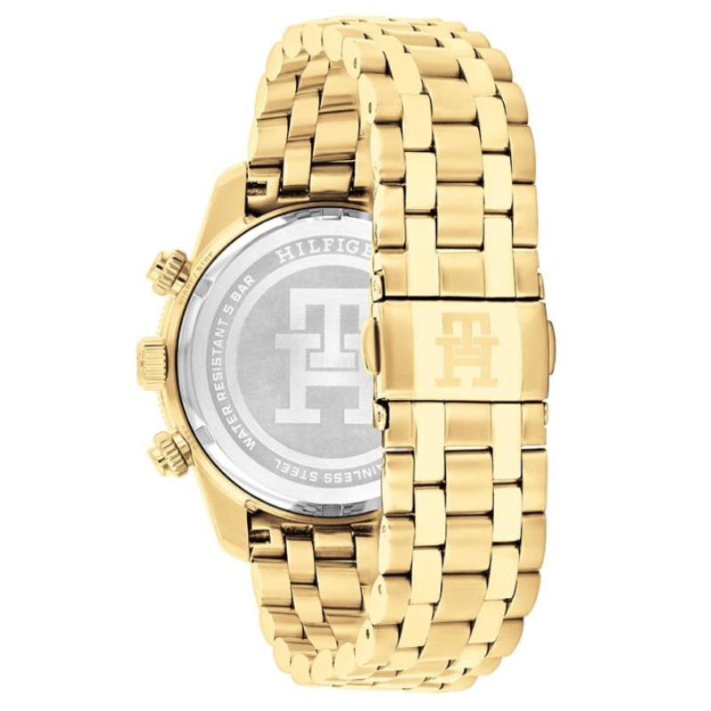 Tommy Hilfiger Men’s Quartz Gold Stainless Steel Blue Dial 41mm Watch 1792158 - Image 3