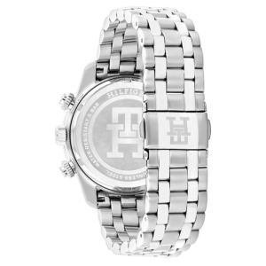 Tommy Hilfiger Men’s Quartz Silver Stainless Steel Black Dial 41mm Watch 1792156 - Image 3
