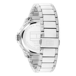 Tommy Hilfiger Men’s Quartz Silver Stainless Steel Black Dial 43mm Watch 1792228 - Image 3