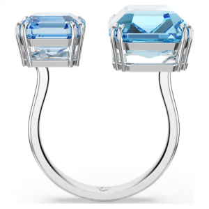 Alternative view of Swarovski Women's Millenia Open Ring Octagon Cut Blue Rhodium Plated 5694142