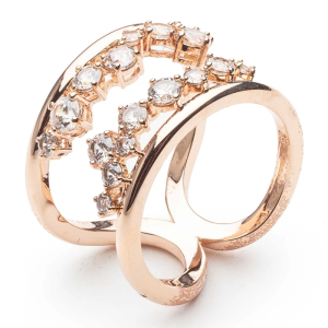 Swarovski North Crystal Ring White Crystal & Rose Gold-Tone Finish 5512431