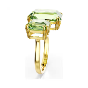 Swarovski Millenia Open Ring Octagon Cut Green Gold Finish 5614923 - Image 3