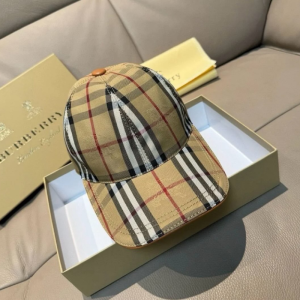 Alternative view of Burberry Men's Check Cotton Baseball Cap Beige 11587466
