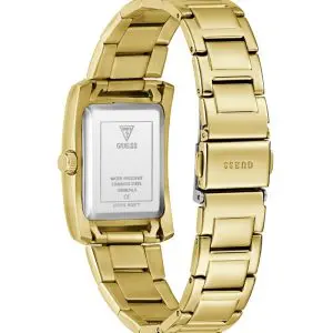 GUESS Women’s Bonnie Quartz Champagne Dial Gold-Tone Stainless Steel Crystal-Bezel 27mm Watch GW0874L4 - Image 4