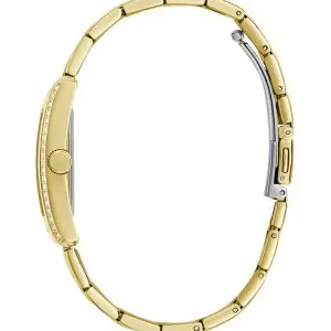 GUESS Women’s Bonnie Quartz Champagne Dial Gold-Tone Stainless Steel Crystal-Bezel 27mm Watch GW0874L4 - Image 5