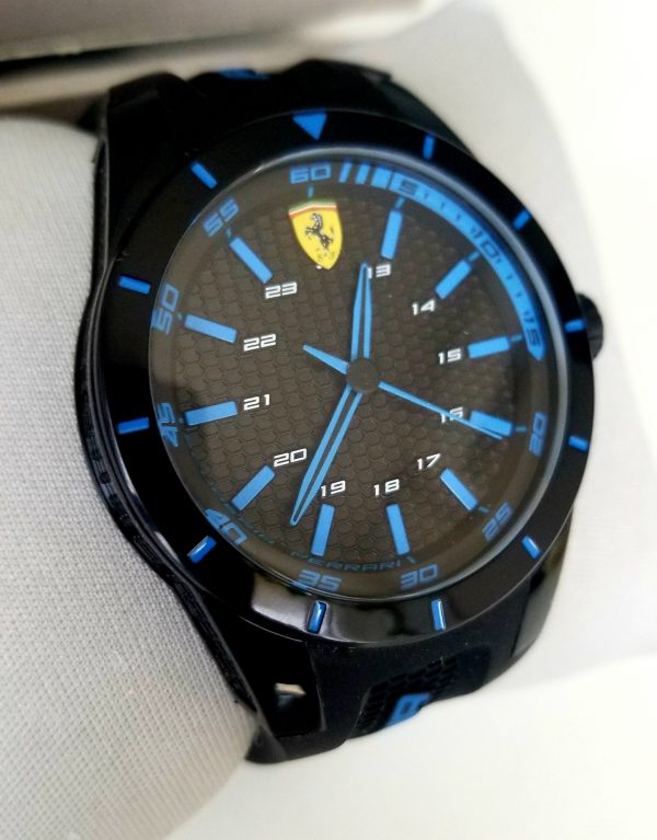 Ferrari Men's 0830247 REDREV Analog Display Japanese Quartz Black Watch