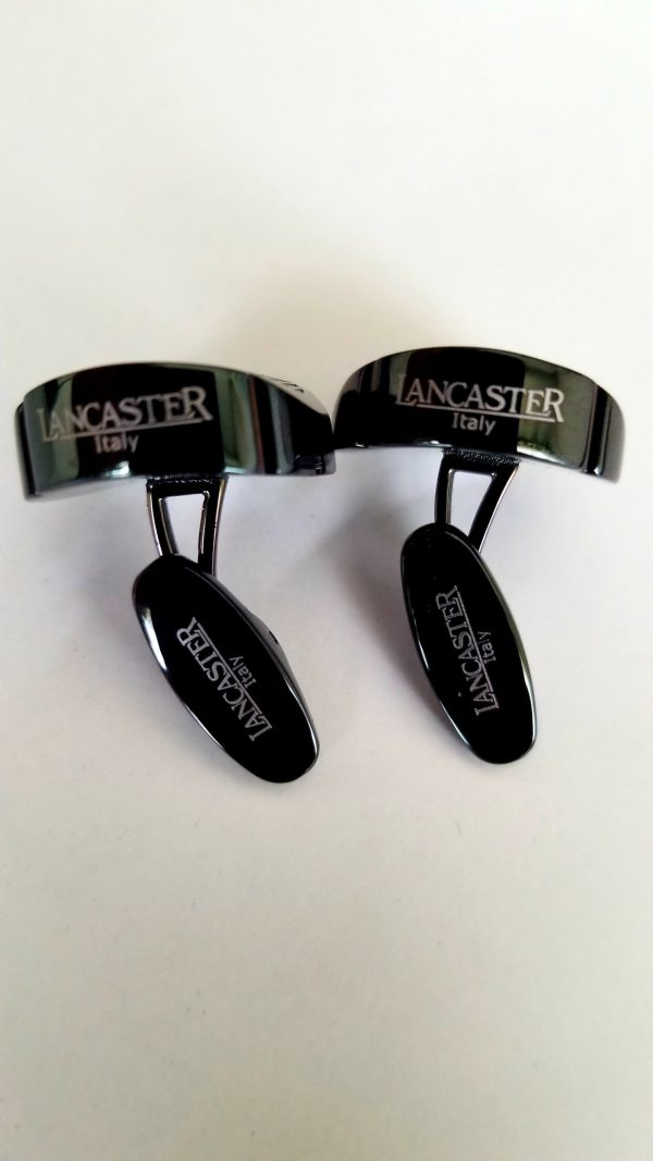 Genuine Lancaster Italy Cufflinks (Black)