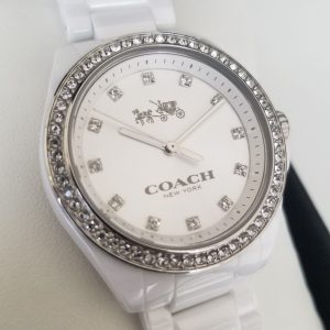 Coach New York Ladies Analog Fashion Ceramic Quartz Watch 14502499