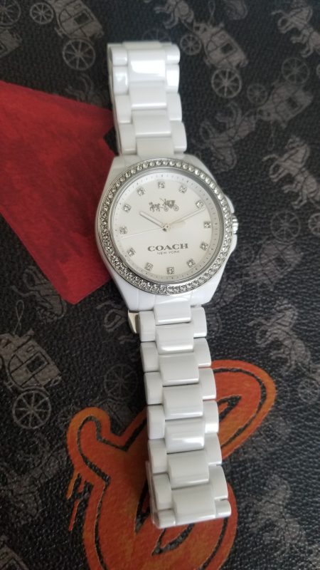 Coach New York Ladies Analog Fashion Ceramic Quartz Watch 14502499 ...