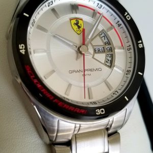 Ferrari Men's 0830187 Gran Premio Analog Display Quartz Silver Watch