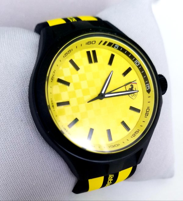 Scuderia Ferrari Analog Yellow Dial Men's Watch - 0830285