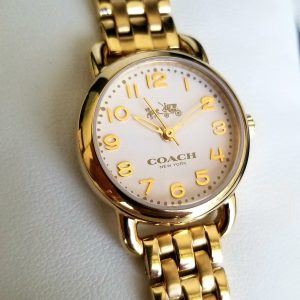 Coach Ladies Delancey Golden Watch 14502241