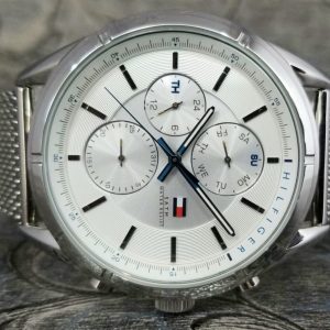 Tommy Hilfiger Men's 1791128 Sport Lux Silver-Tone Stainless Steel Watch