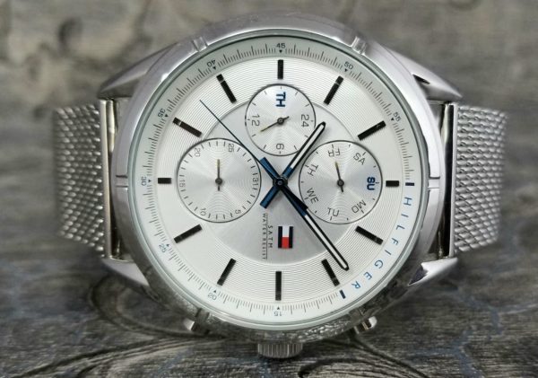 Tommy Hilfiger Men's 1791128 Sport Lux Silver-Tone Stainless Steel Watch