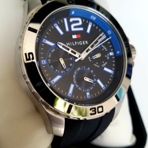 Tommy Hilfiger Men's 1791143 Cool Sport Analog Display Quartz Black Watch