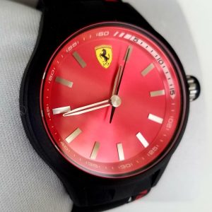 Ferrari Men's 0830193 Pit Crew Analog Display Quartz White Watch