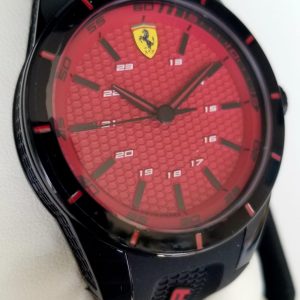 Ferrari Men's 0830248 REDREV Analog Display Japanese Quartz Black Watch