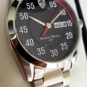 Ferrari Men's 0830180 D 50 Analog Display Quartz Silver Watch