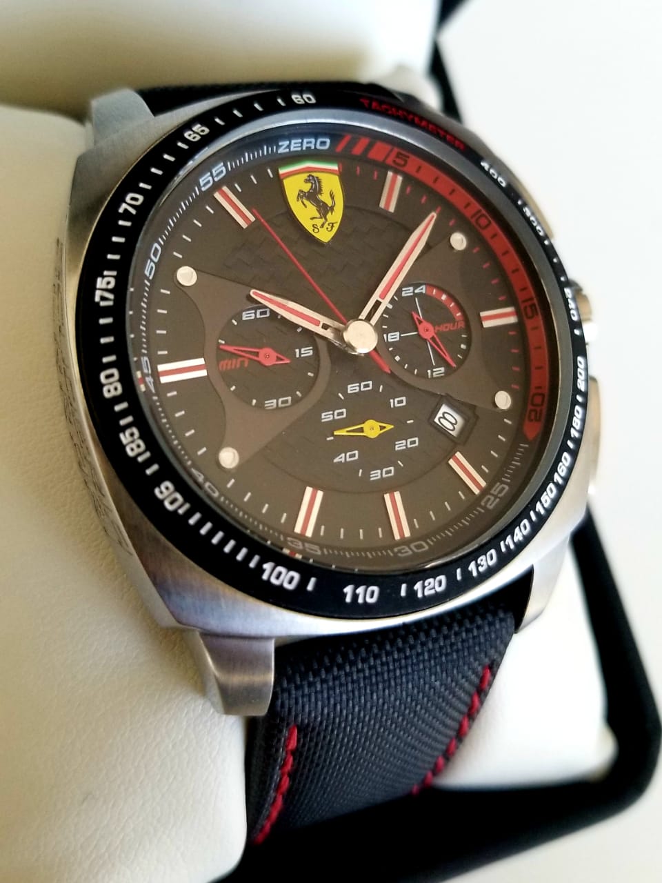 Ferrari Men's 0830166 Aero Evo Analog Display Quartz Black Watch ...