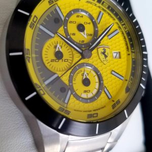 Scuderia Ferrari Analog Yellow Dial Men's Watch - 830268