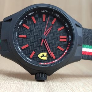 Ferrari Men's Pit Crew Analog Display Quartz Black Watch 830215