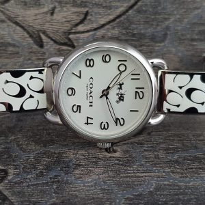Coach Watch Quartz Wrist Watch Silver Simple Bracelet Stainless Steel 14502373 Women's