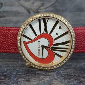 Pierre Cardin Women's Leather Strap Dial Round Analog Quartz Watch
