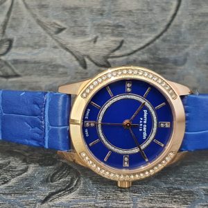 Pierre Cardin Troca Gold Blue Women Blue Leather watch-PC108182F03