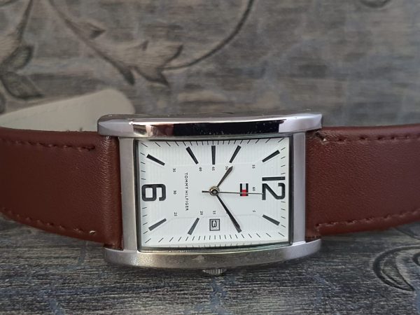 Tommy Hilfiger Men's Quartz Brown Leather Strap Watch 1710277