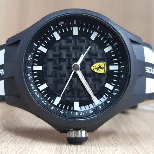 Ferrari Men's 0830191 Pit Crew Analog Display Quartz White Watch