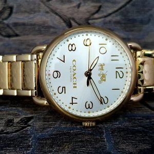 Coach Women's 36mm Gold-Tone Steel Bracelet & Case Quartz Watch 14502496