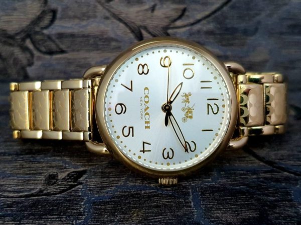Coach Women's 36mm Gold-Tone Steel Bracelet & Case Quartz Watch 14502496