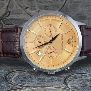 Emporio Armani Men's AR2433 Dress Brown Leather Watch