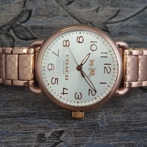 Coach Delancey Silver Dial Rose Gold-tone Ladies Watch 14502497