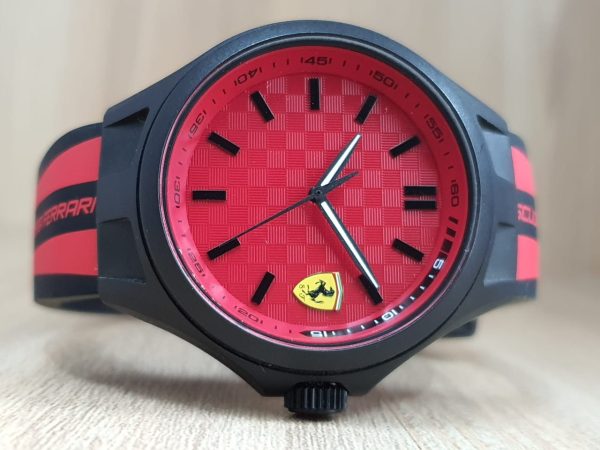 Scuderia Ferrari Men's Quartz Plastic and Silicone Band Watch 0830281