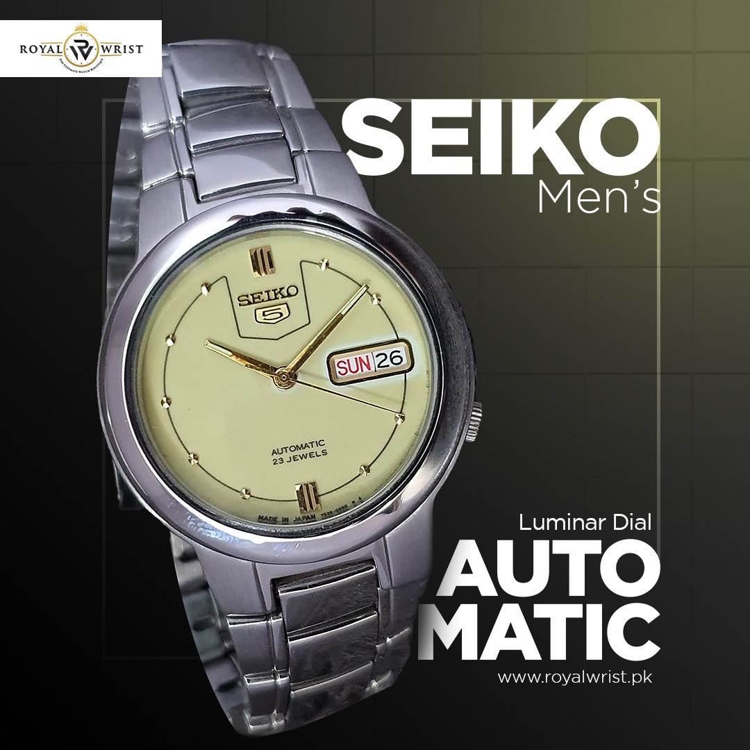 SEIKO 5 Men's Automatic watch Luminar Dial 7S36-8180 (970053) -  