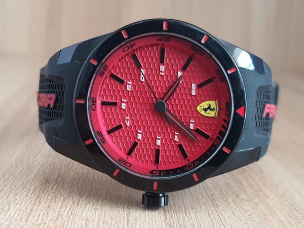 Ferrari Men's REDREV Analog Display Japanese Quartz Black Watch 0830248