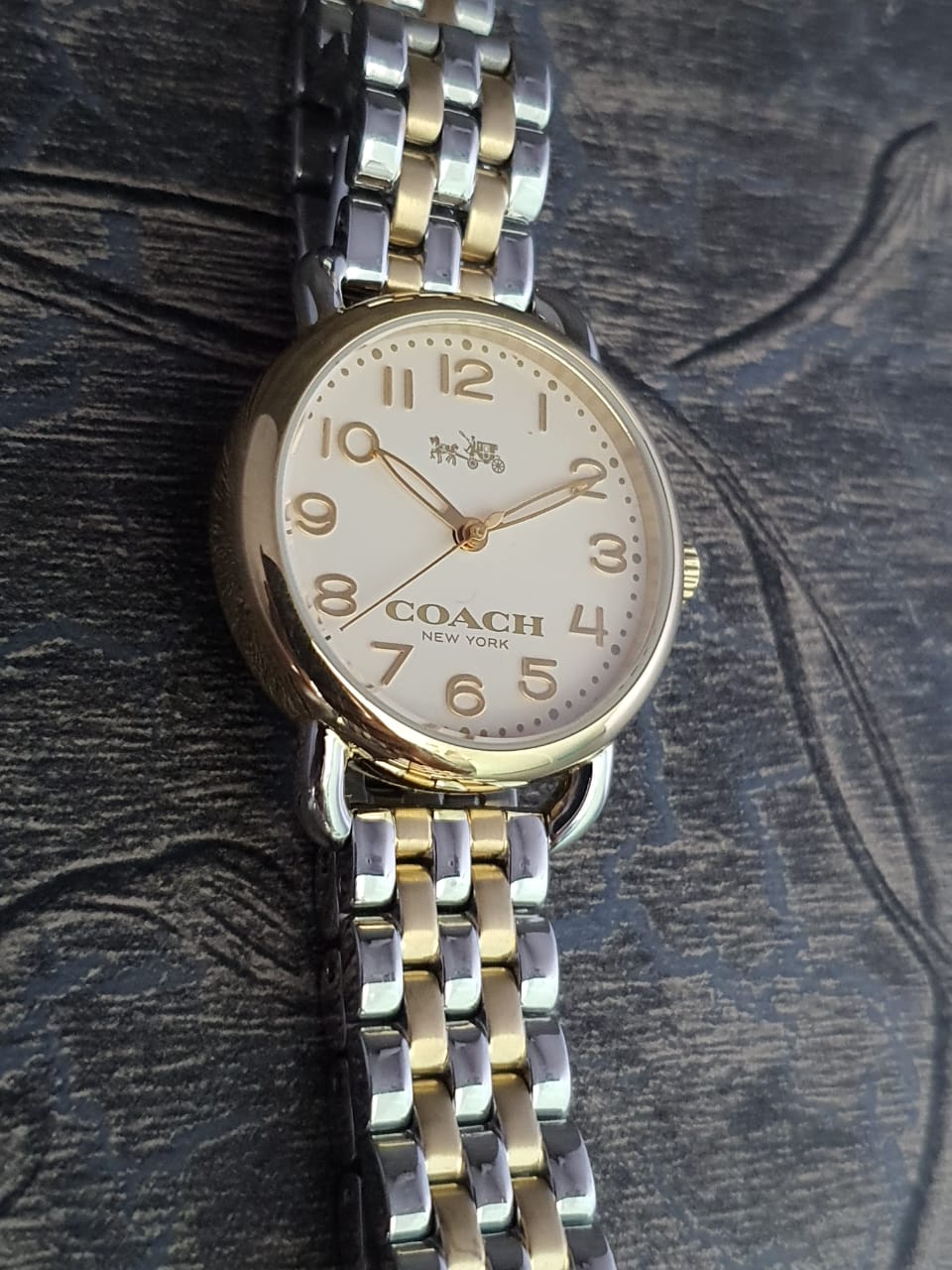 Coach Ladies Delancey Silver Dial Two-Tone Watch 14502243 - Royalwrist.pk