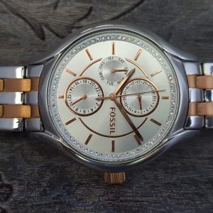 FOSSIL LADIES STAINLESS STEEL ROUND WATCH