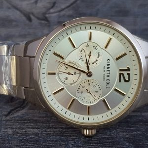 KENNETH COLE LADIES GOLD STAINLESS STEEL ROUND WATCH