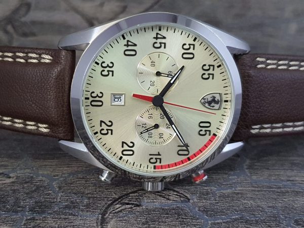 Ferrari Men's D 50 Analog Display Quartz Brown Watch 0830174