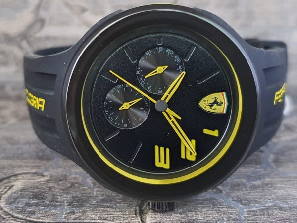 Ferrari Scuderia FXX Men's Black Silicon Watch 0830224