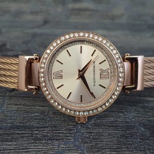 BCBGMAXAZRIA Women’s Quartz Stainless Steel Rose Gold Watch
