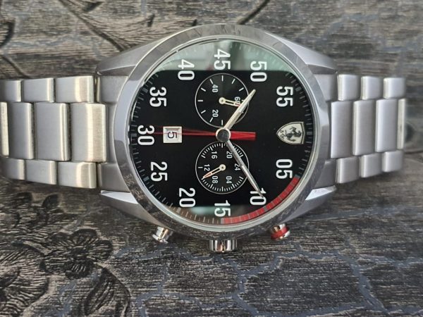 Ferrari Men's 0830176 D 50 Analog Display Quartz Silver Watch