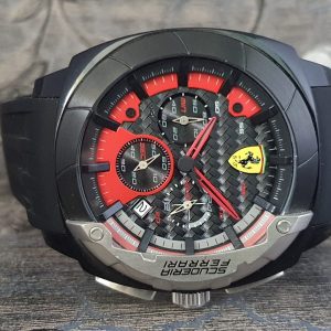 Ferrari Men's Black Watch Silicone Band 830205