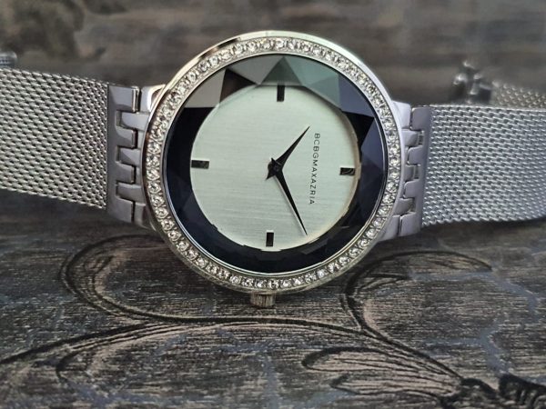 BCBG MAX AZRIA Women's Analog Silver Dial Watch BG50670002