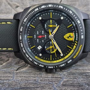 Scuderia Ferrari Aero Evo Men's Leather Watch 0830165