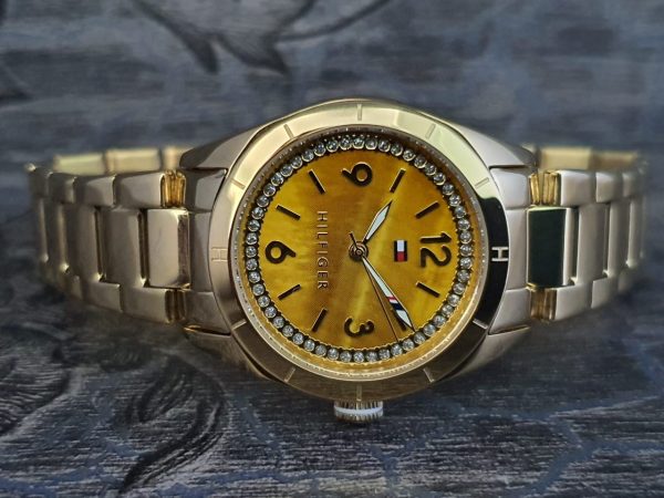 Tommy Hilfiger Women's Casual Sport Analog Display Quartz Gold Watch 1781552