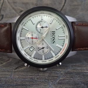Hugo Boss Men’s 1513184 Quartz Watch with Quartz Leather
