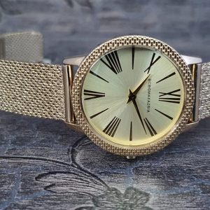 BCBGMAXAZRIA Women’s Quartz Stainless Steel Gold Dial Watch